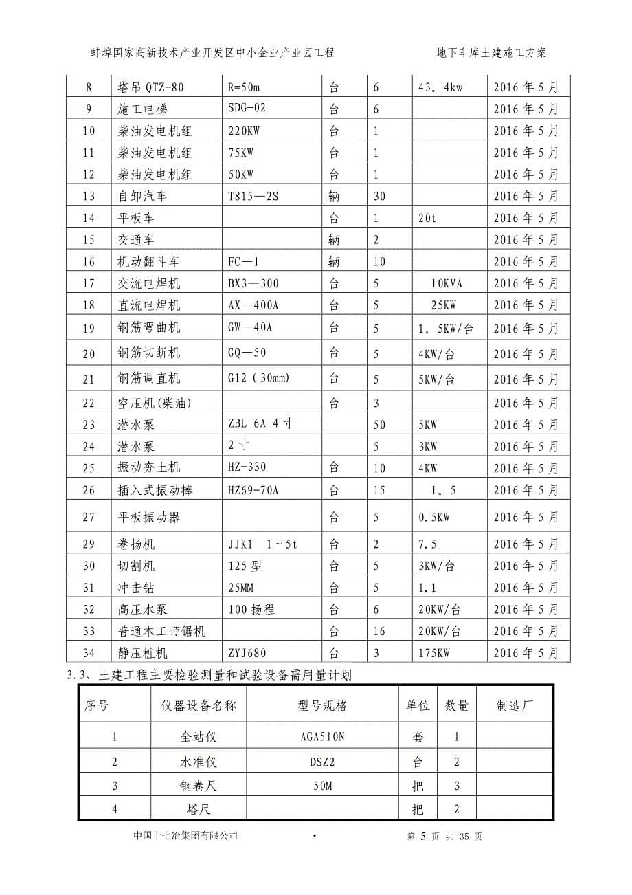 地下车库土建施工方案.doc_第5页