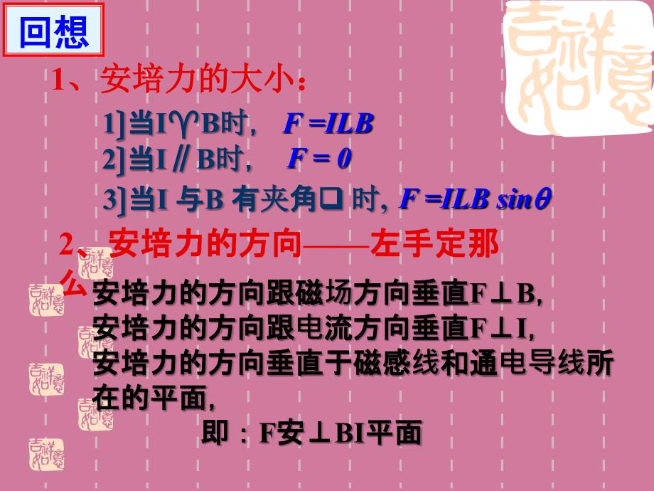 b通电导线在磁场中受到的力习题课ppt课件_第2页