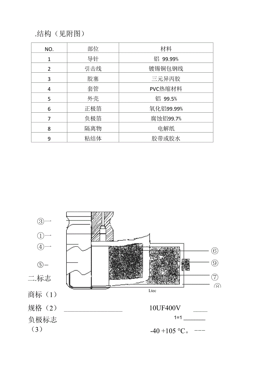 电解电容规格书400V10UF ltec_第1页