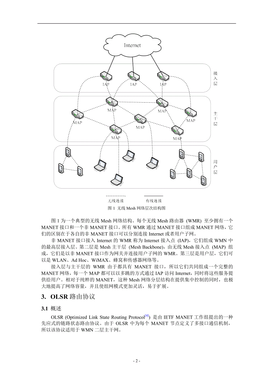 无线 Mesh 网中基于 OLSR 协议的区域移动性网络端_第2页