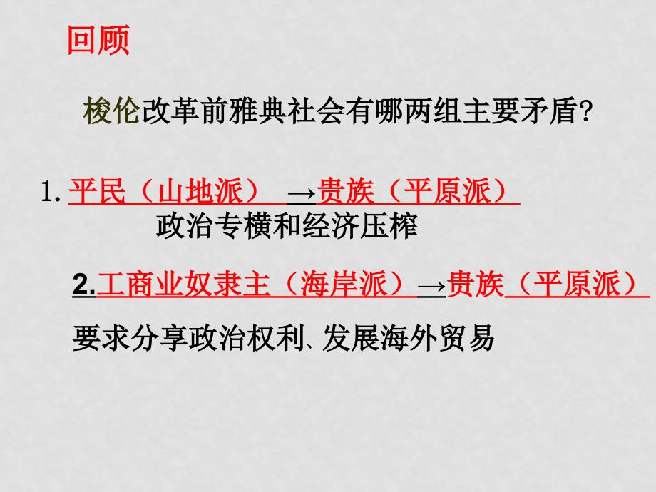 高中历史第一单元梭伦改革第二课除旧布新的梭伦改革课件人教版选修一_第2页