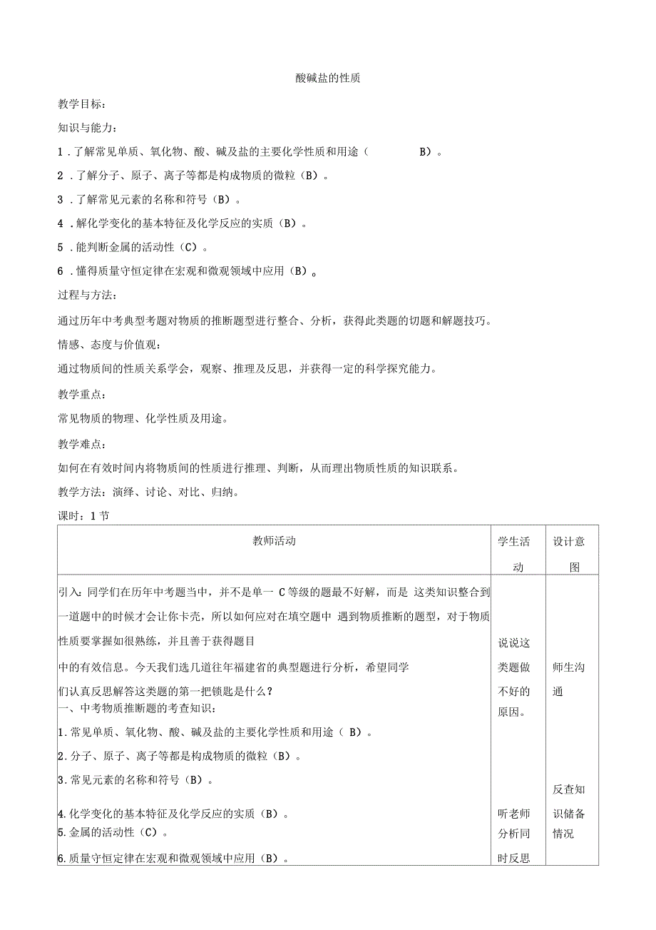 新沪教版九年级化学下册《七章应用广泛的酸、碱、盐第2节常见的酸和碱复分解反应及其应用》教案_21_第1页