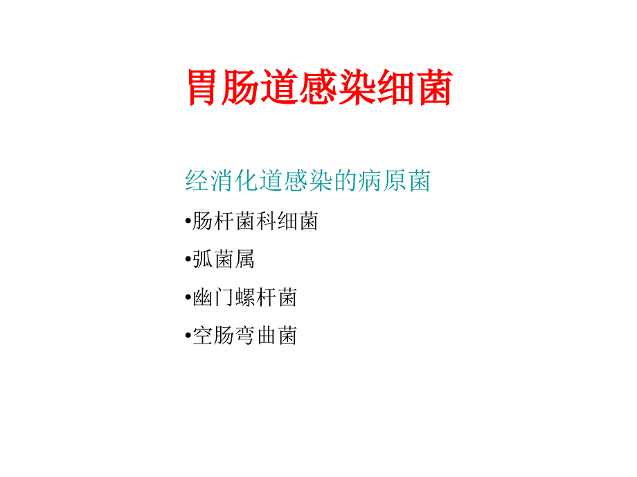 《医学微生物学》课件：5 胃肠道细菌_第1页