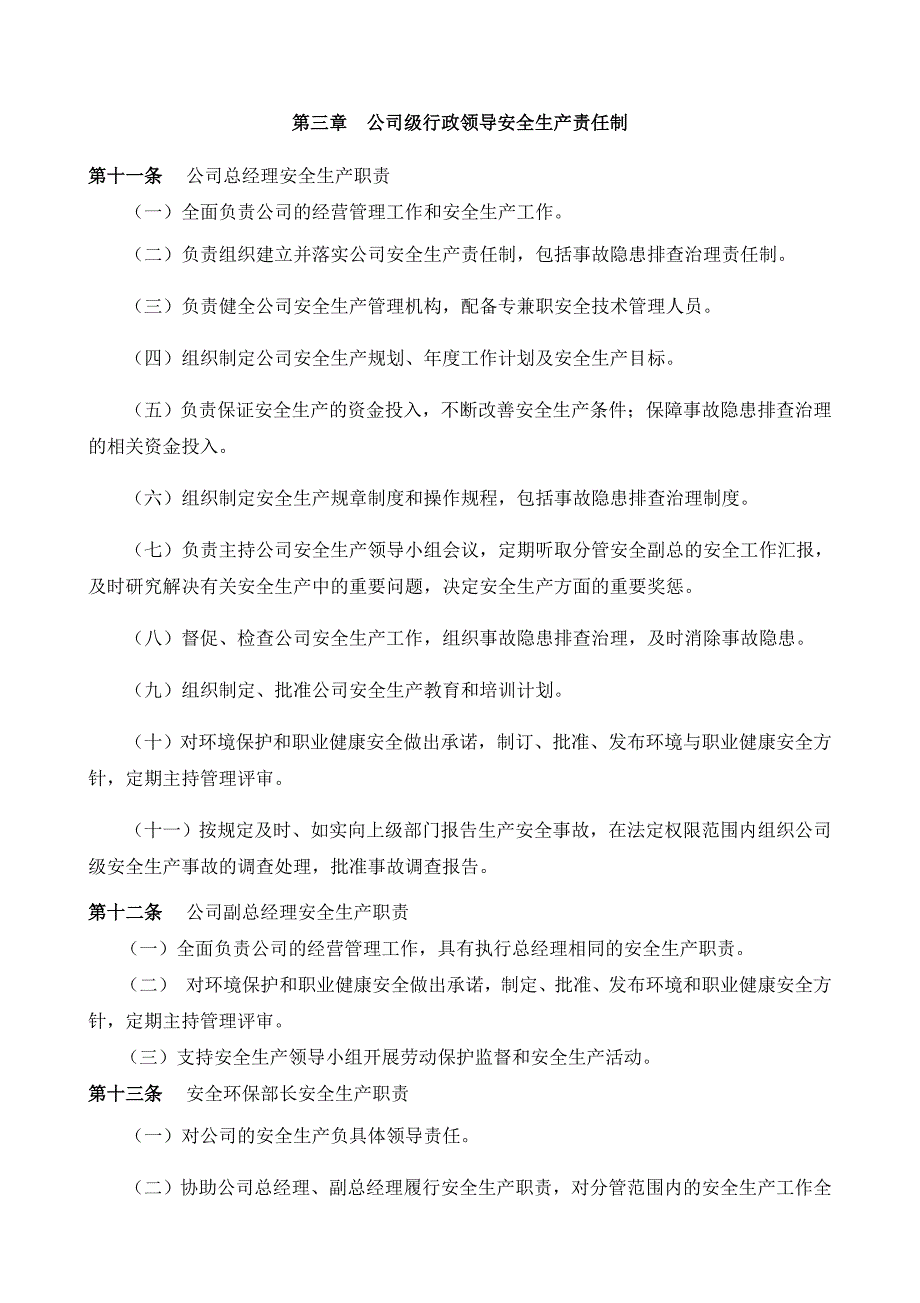 企业安全生产责任制(最新.最全)_第3页