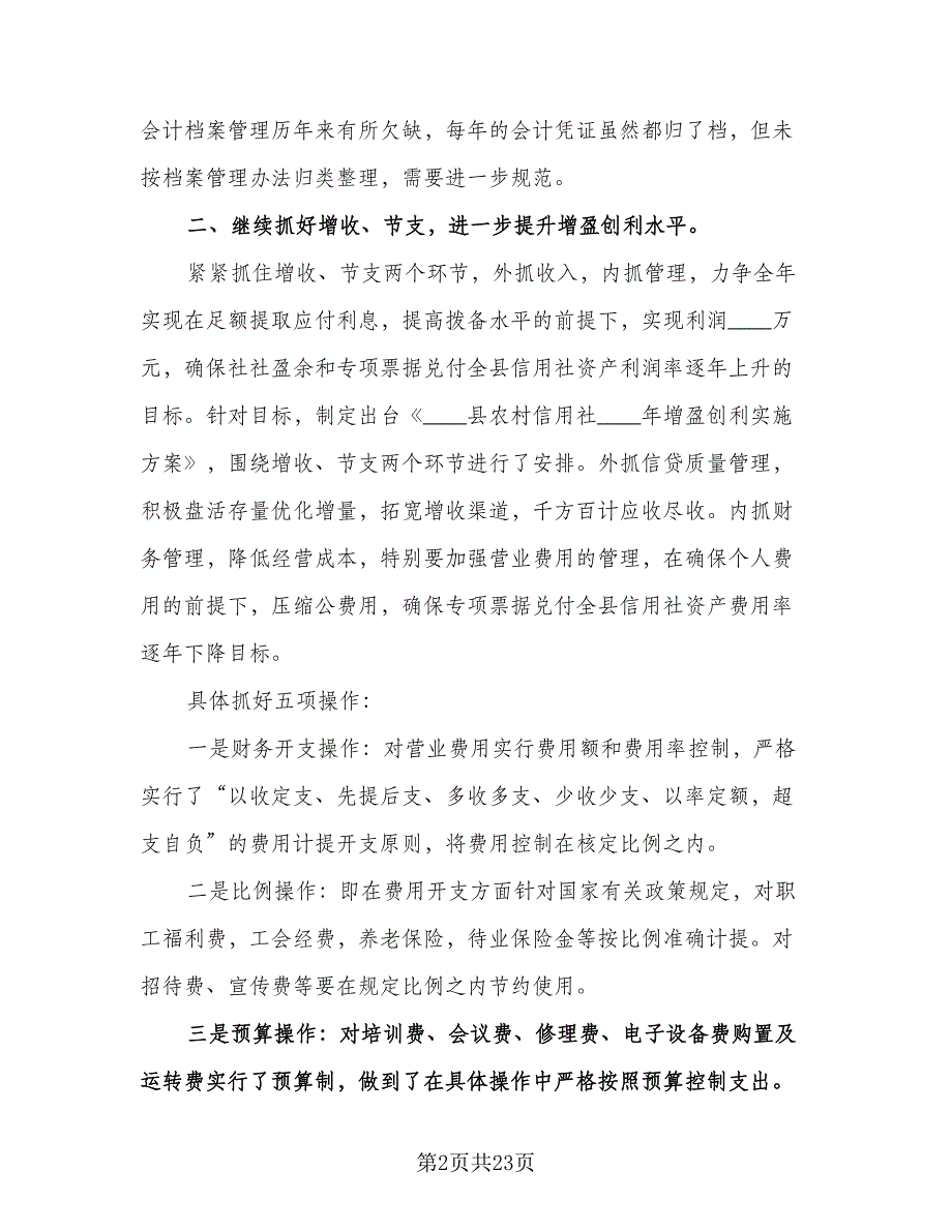 公司财务的个人工作计划标准模板（八篇）.doc_第2页