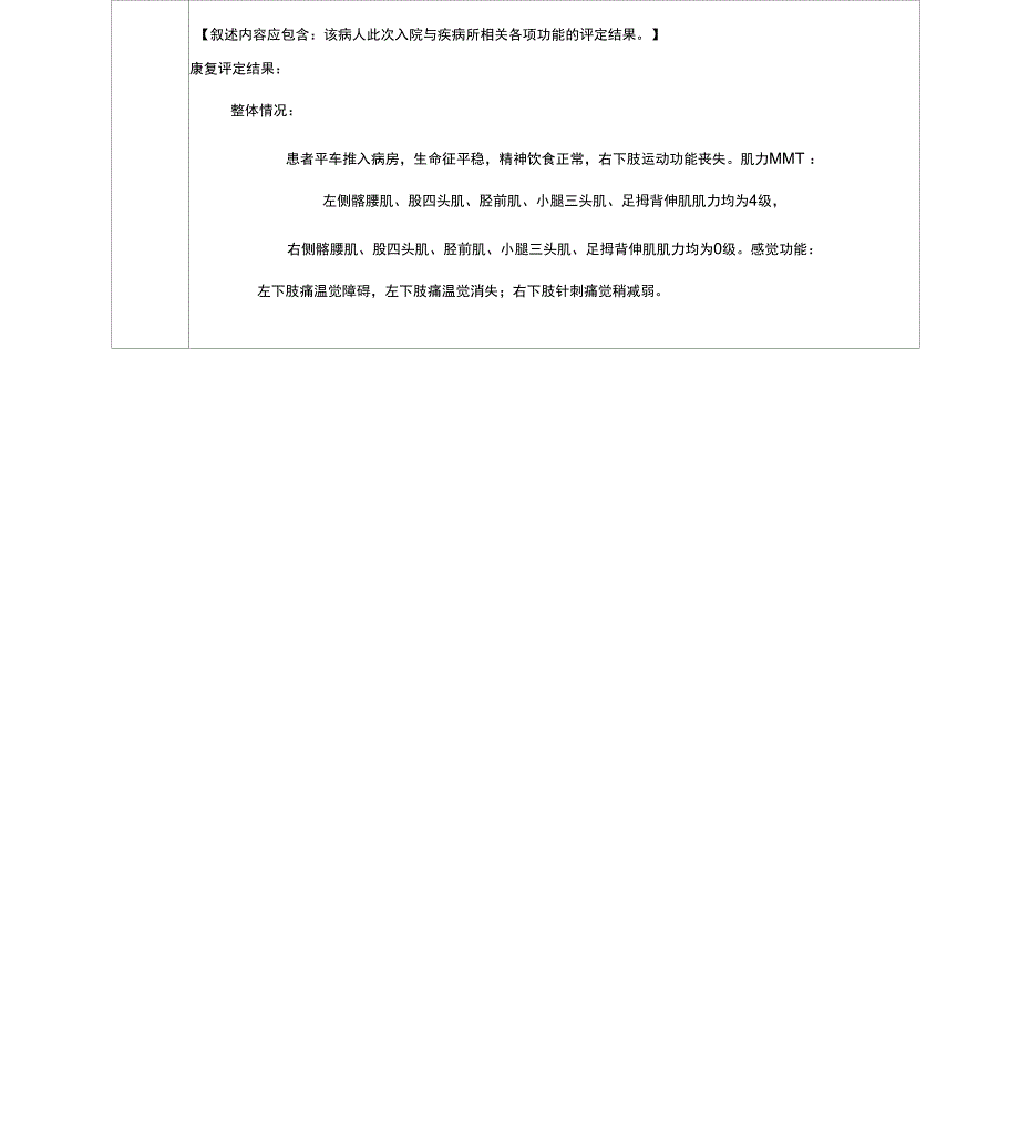 康复治疗技术典型病例分析报告_第4页