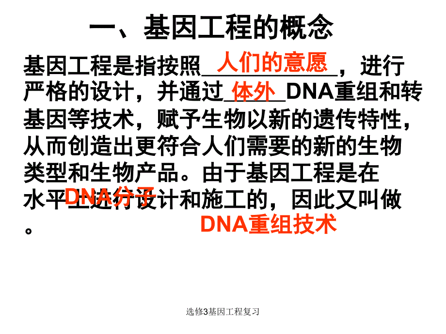 选修3基因工程复习课件_第3页