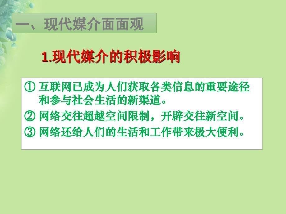 九年级道德与法治上册 第二单元 走进社会大课堂 第4课 关注社会发展变化 第2框生活在信息化社会 鲁人版六三制_第5页