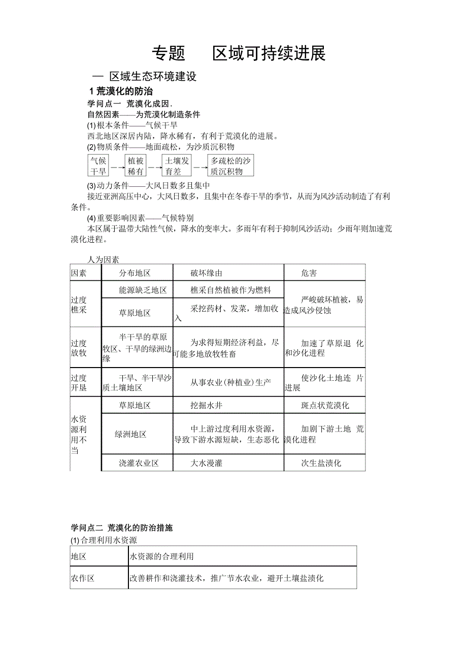 区域可持续发展知识点_第1页