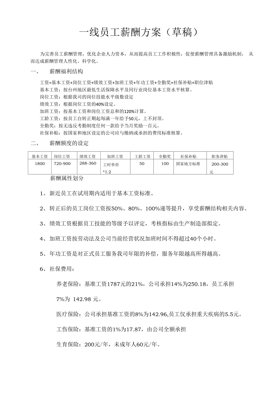 一线员工薪酬方案_第1页