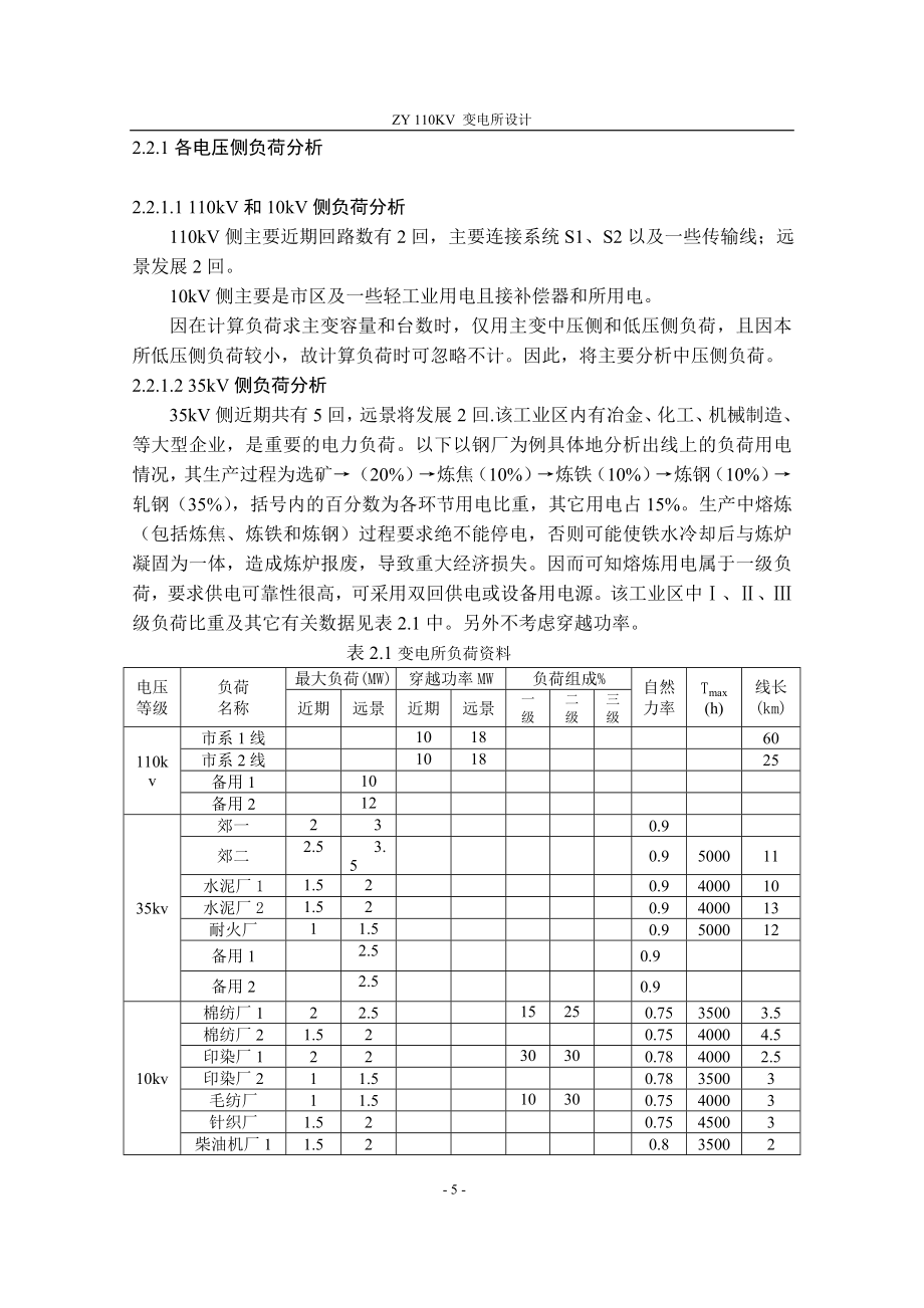 110KV变电站的设计_第5页