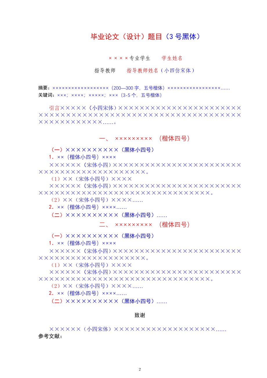 毕业论文格式——文法经管专业参考(1)_第3页