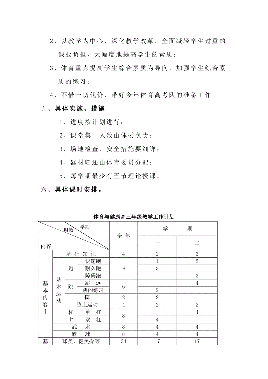 高三体育教学工作计划.doc_第2页