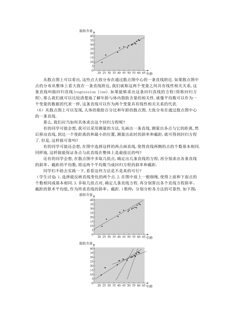高中数学 （2.3.2 两个变量的线性相关 第2课时）示范教案 新人教A版必修_第2页