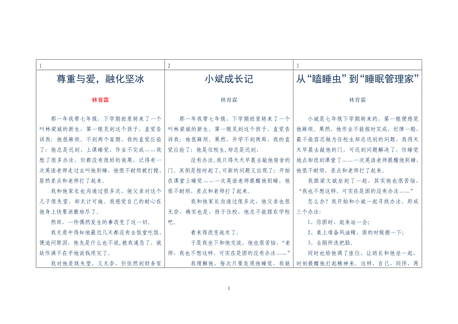 研究22故事三稿睡觉管理专家_第1页