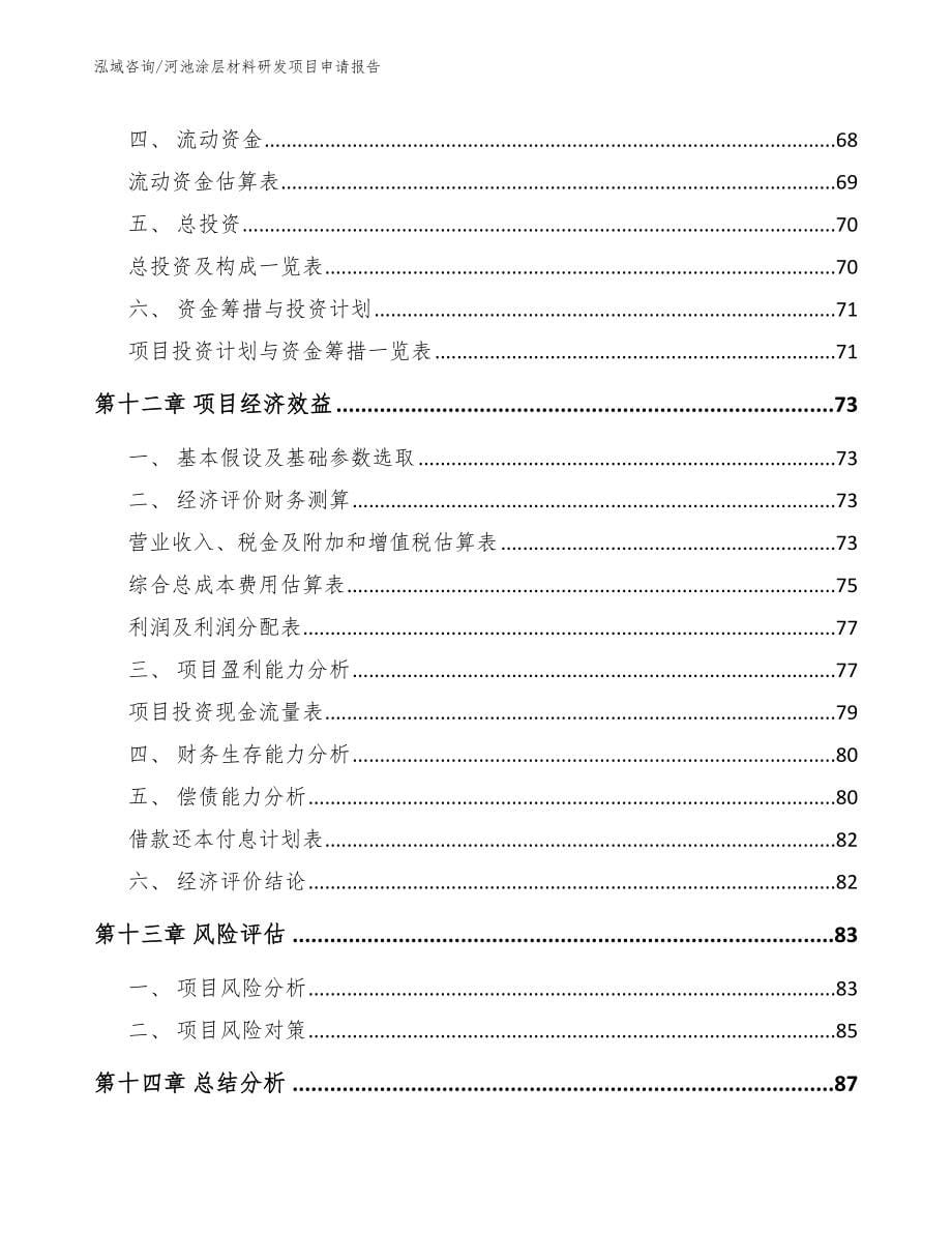 河池涂层材料研发项目申请报告_第5页