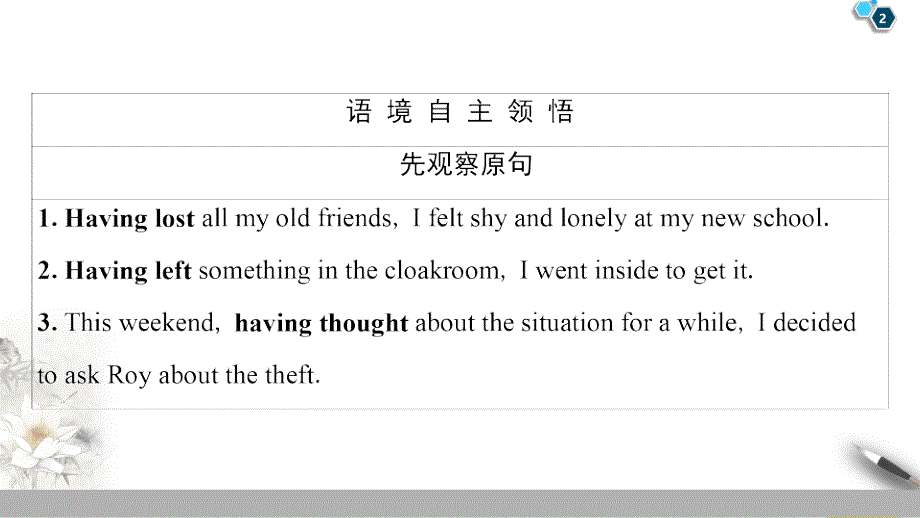 同步外研英语选修六新突破课件：Module 3 Section Ⅲ　Grammar——动词ing形式Ⅱ和动词不定式作宾语 (书利华教育网)_第2页