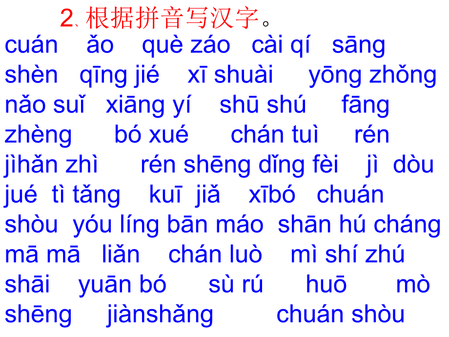 人教版七年级下课文生字词归纳之拼音.ppt_第2页