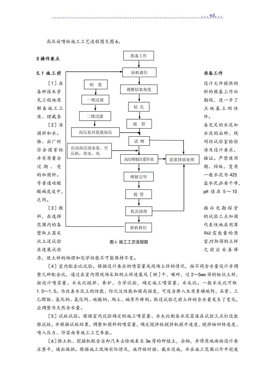 高压旋喷桩施工工艺标准[详]_第5页