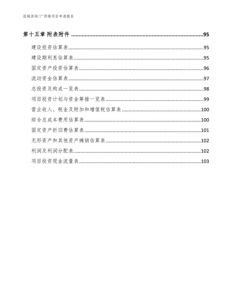 广西镁项目申请报告_第5页