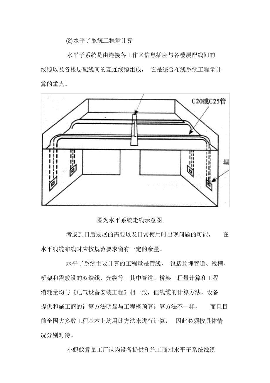 (完整版)综合布线系统工程量计算规则和说明最新（精华版）_第5页