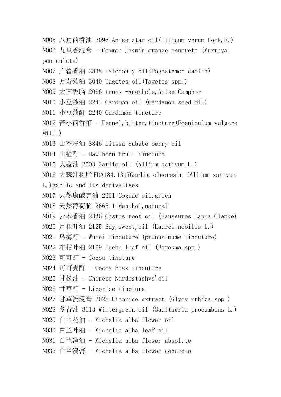 天然食用植物香料的特点和烹调应用 (2).doc_第5页