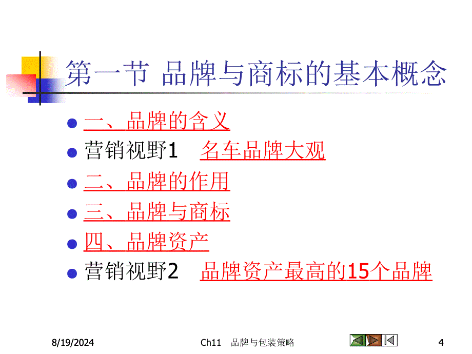 市场营销学 第十一章 品牌与包装策略_第4页