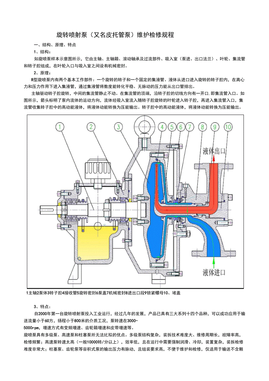 R系列旋转喷射泵维护与检修规程_第1页