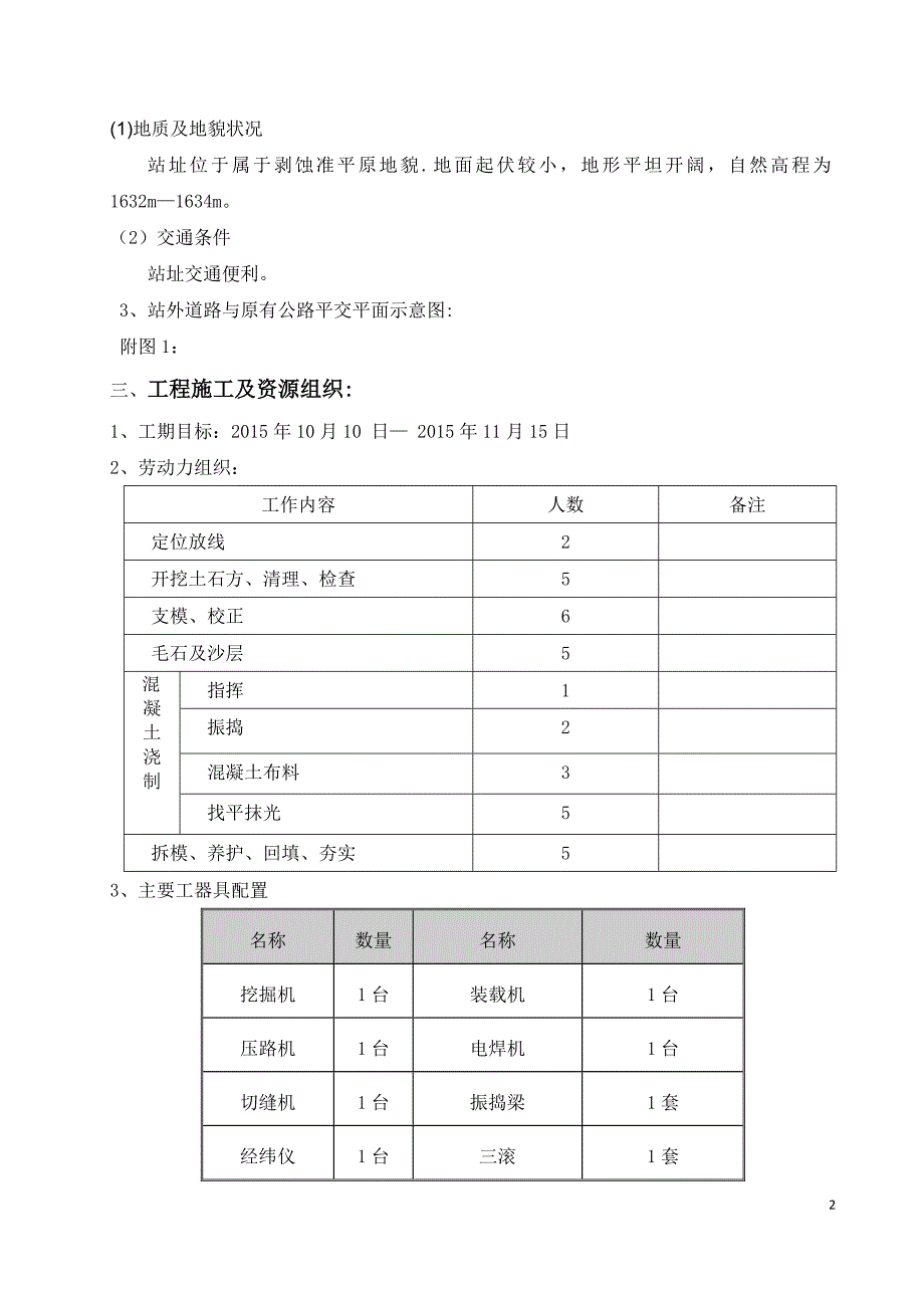 混凝土道路施工方案59591_第2页