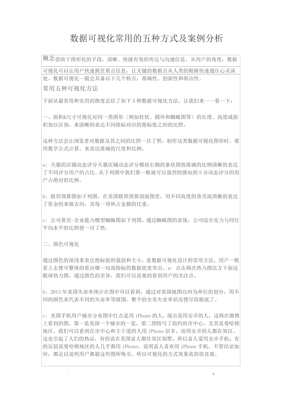 数据可视化常用的五种方式及案例分析3646_第1页