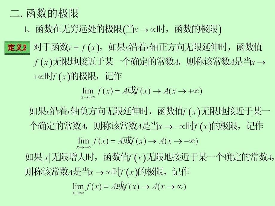 经济应用数学基础一林娟函数的极限与连续_第5页