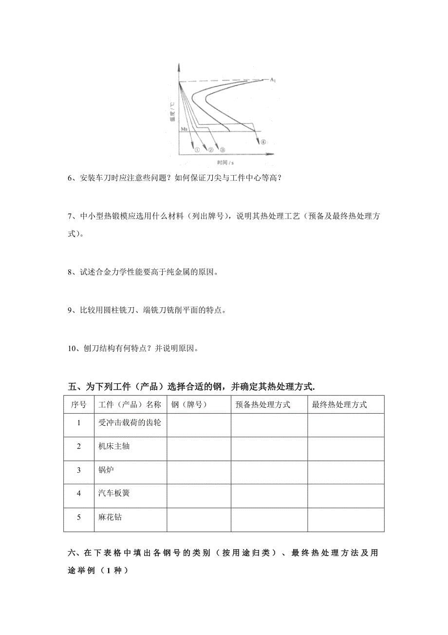 机械制造基础复习练习_第5页