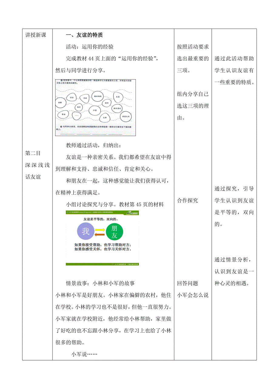 3《深深浅浅话友谊》教案_第3页