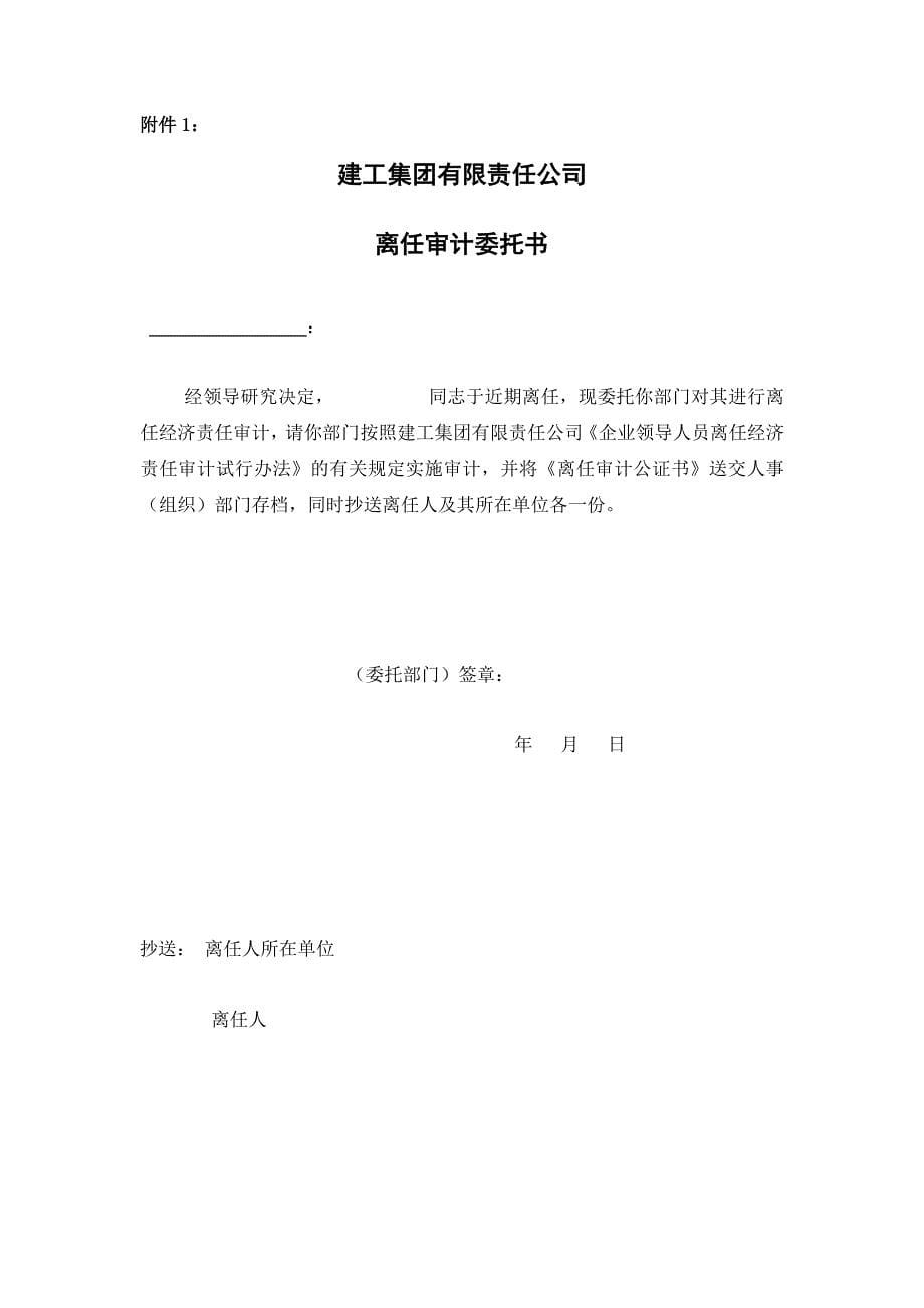 建工集团有限责任公司企业领导人员离任经济责任审计试行办法.docx_第5页