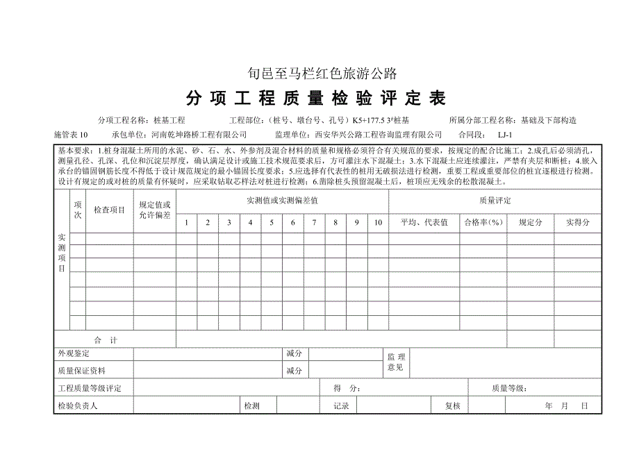 分项工程质量检验评定表.doc_第2页