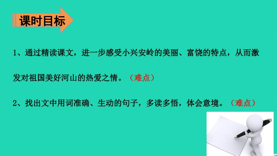 三年级语文上册第6单元20美丽的小兴安岭第2课时课件新人教版新人教版小学三年级上册语文课件_第3页