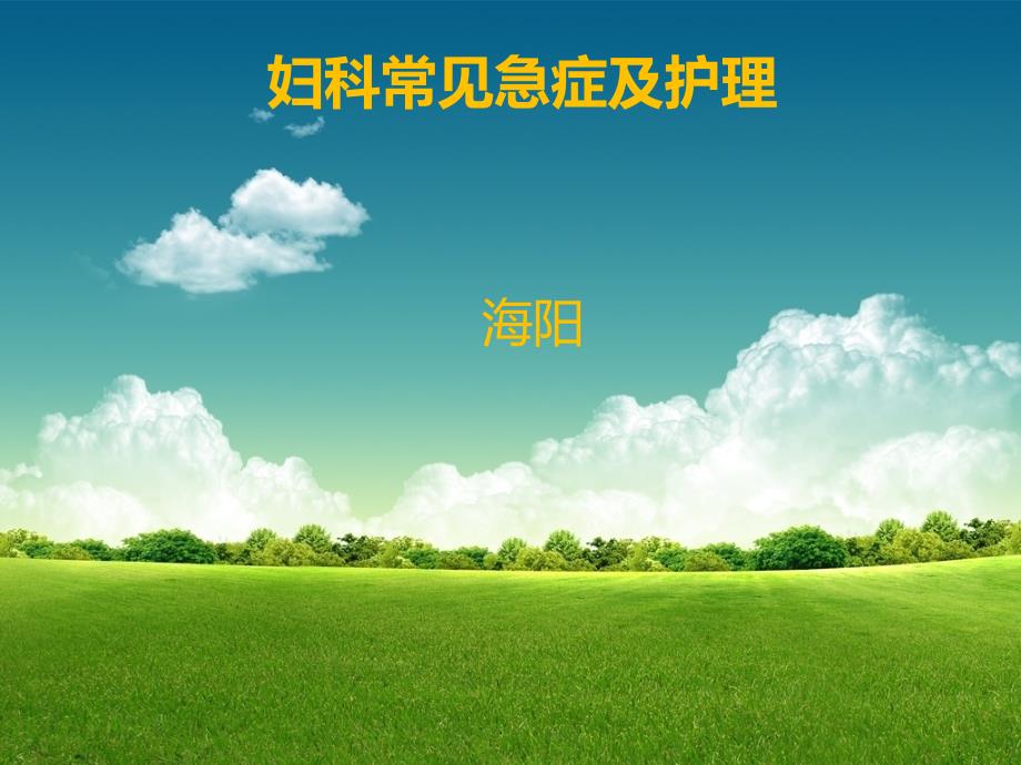 妇科常见急症及护理.ppt_第1页