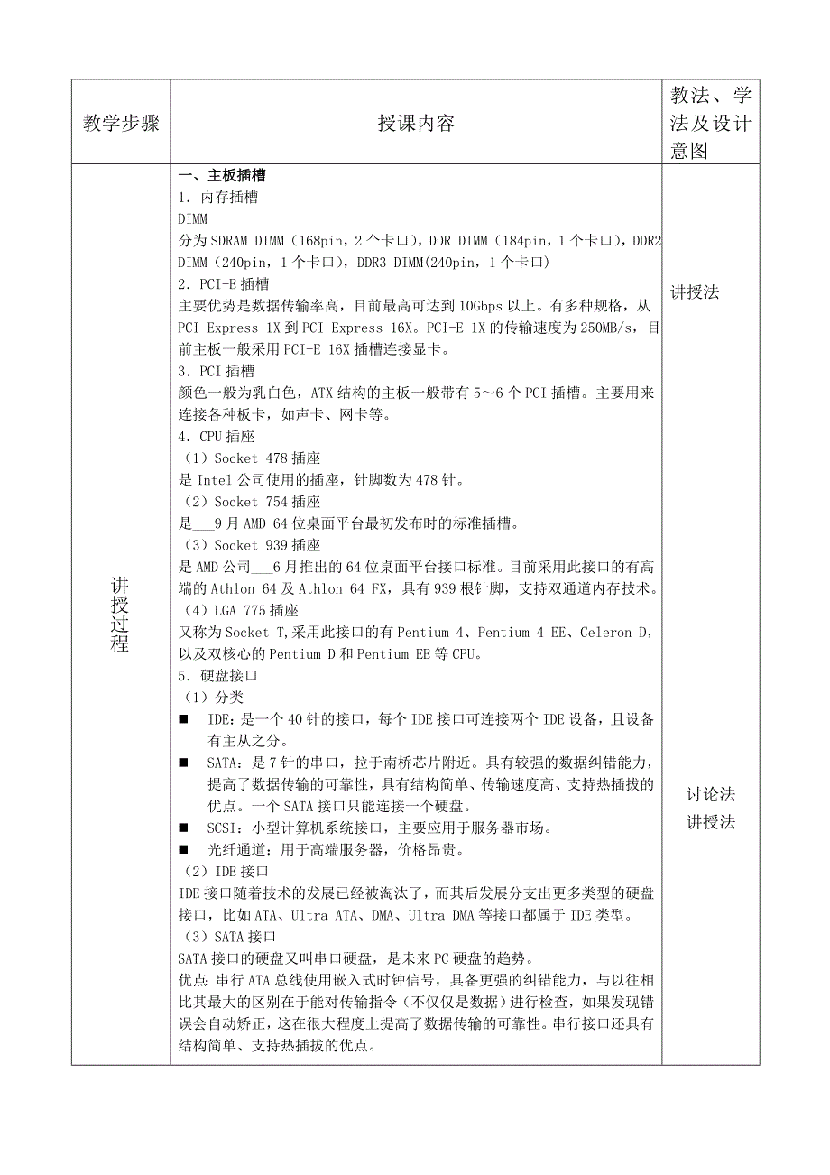 计算机组装与维修教案主板_第2页