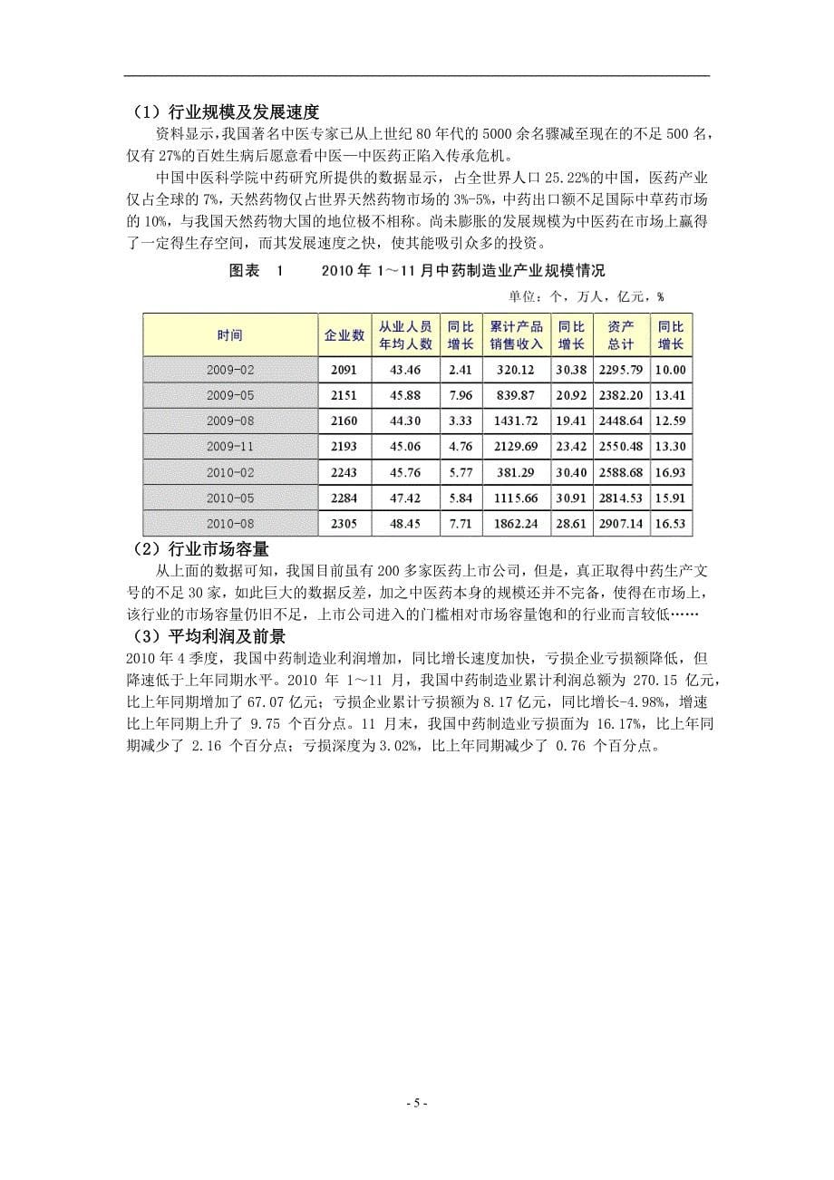 云南白药投资分析报告_第5页