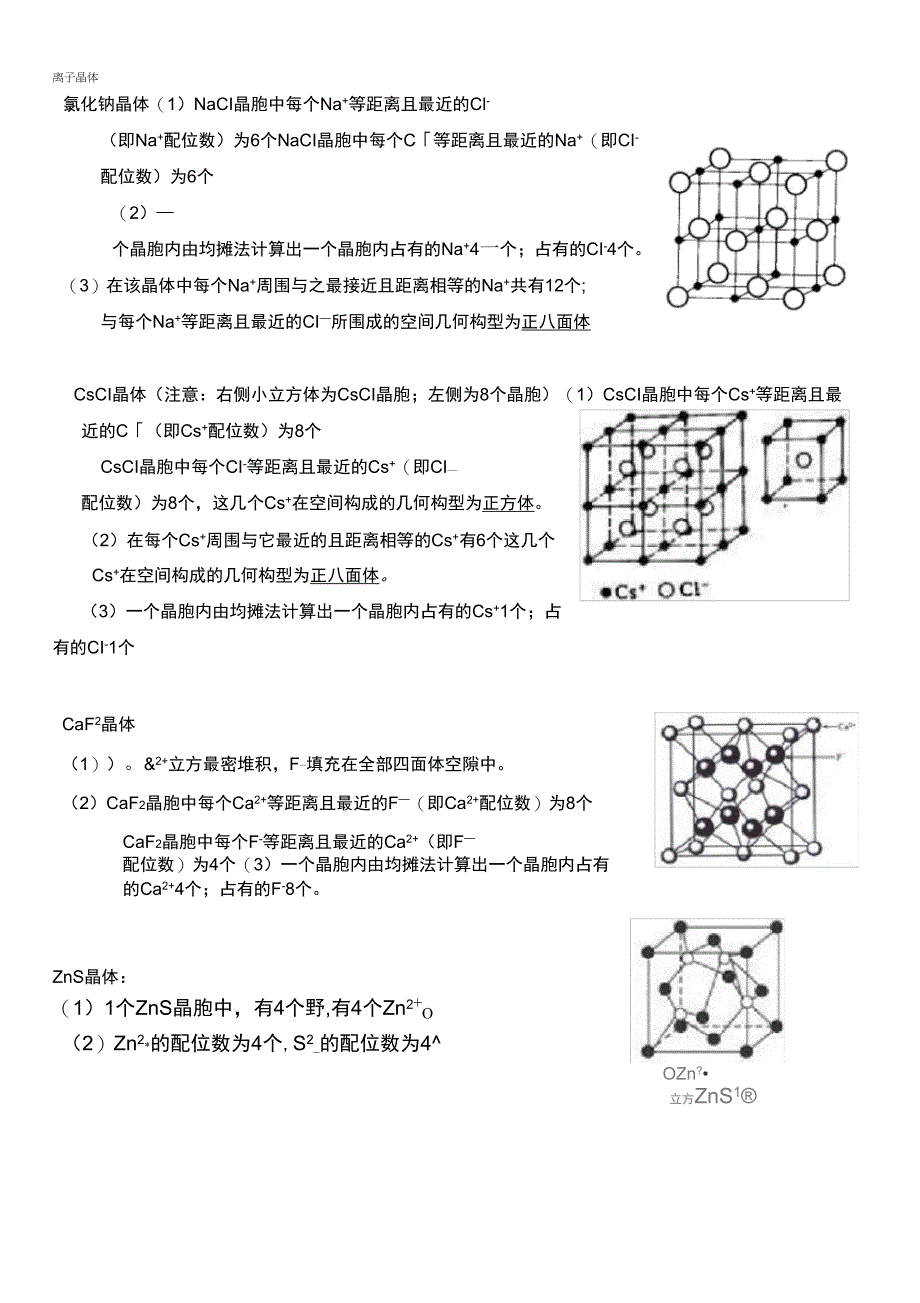 常见晶胞模型_第1页