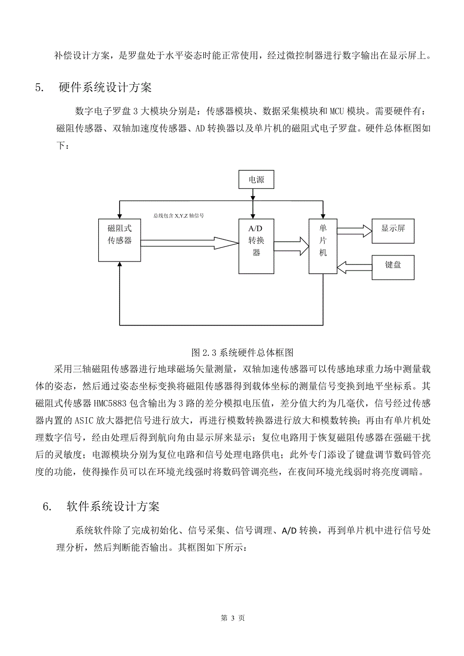 电子罗盘的设计-文献综述_第3页