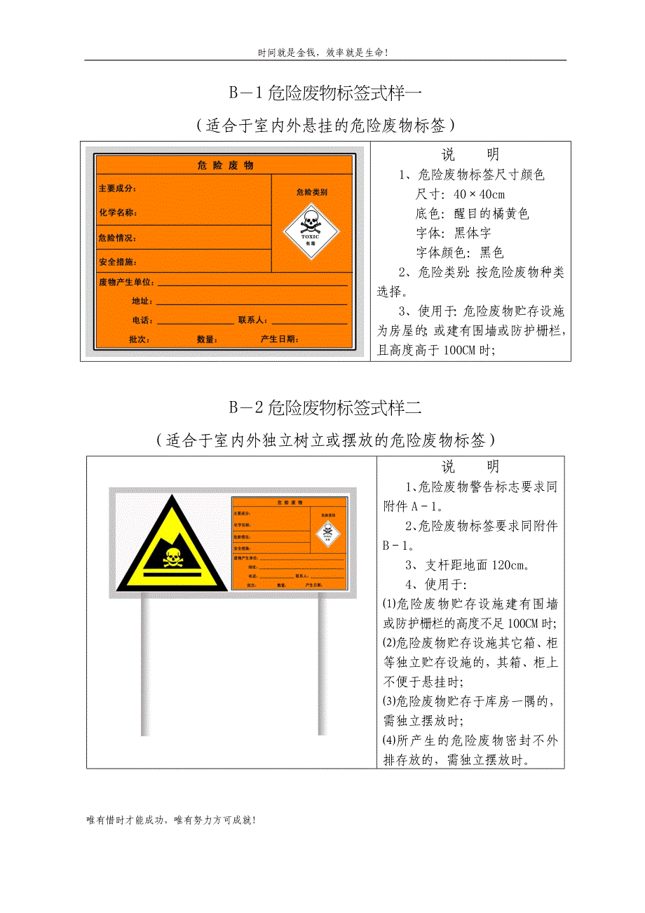 危险废物标志牌式样_第2页