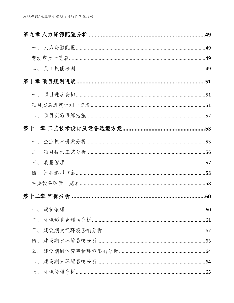 九江电子胶项目可行性研究报告（范文参考）_第4页