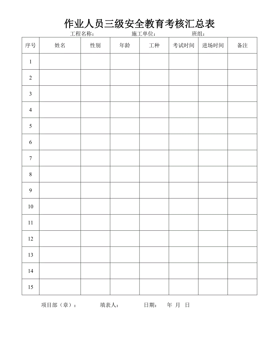 安全教育表格_第2页