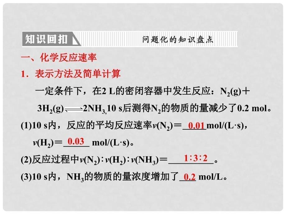 高考化学二轮复习 专题二 第三讲 化学反应速率和化学平衡课件（广东、江苏专版）_第5页