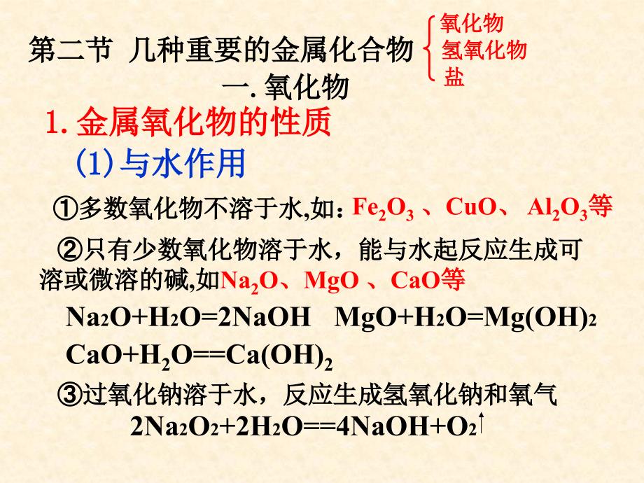 第二部分几种重要的金属化合物_第1页