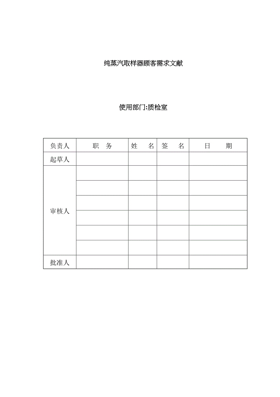 纯蒸汽取样器(URS)_第1页