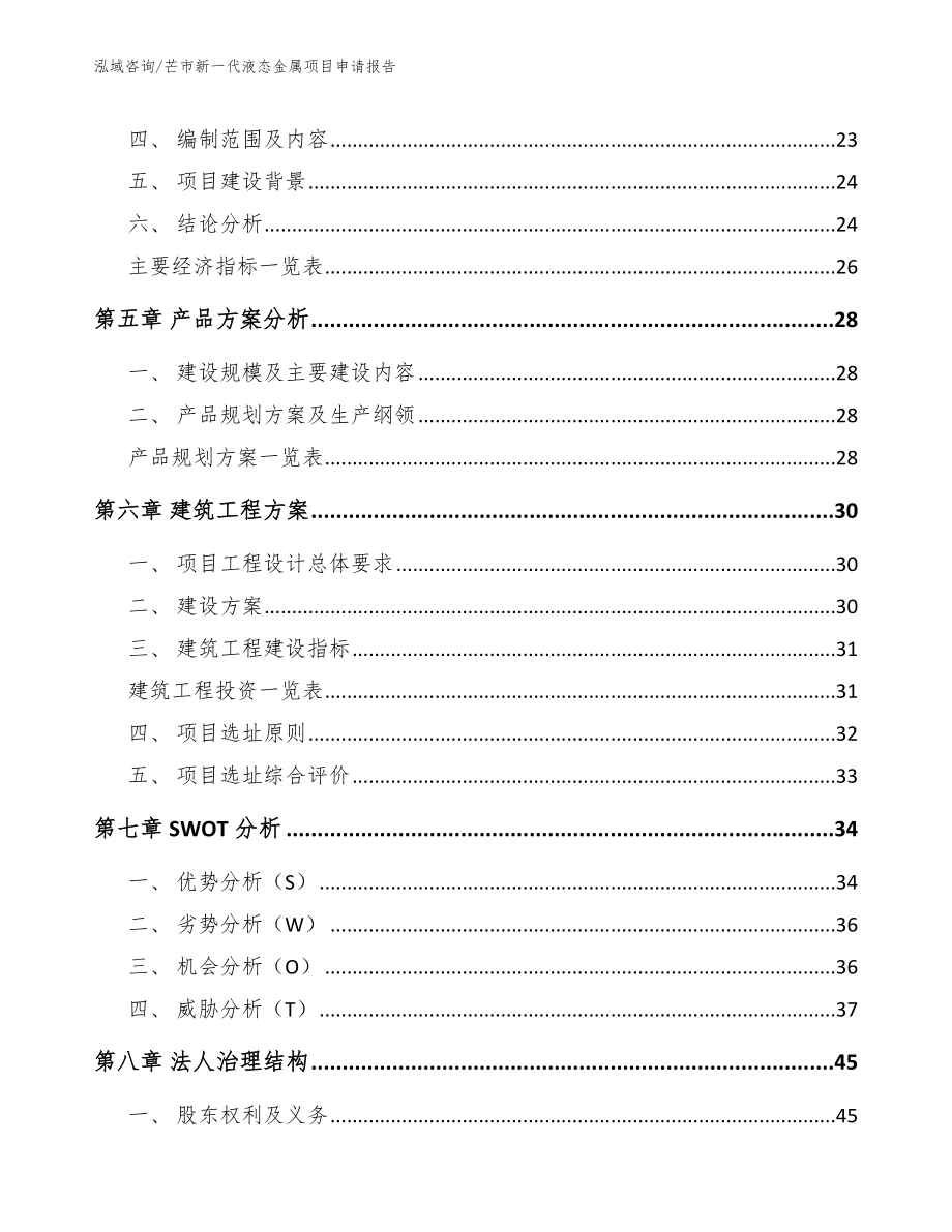 芒市新一代液态金属项目申请报告_第2页