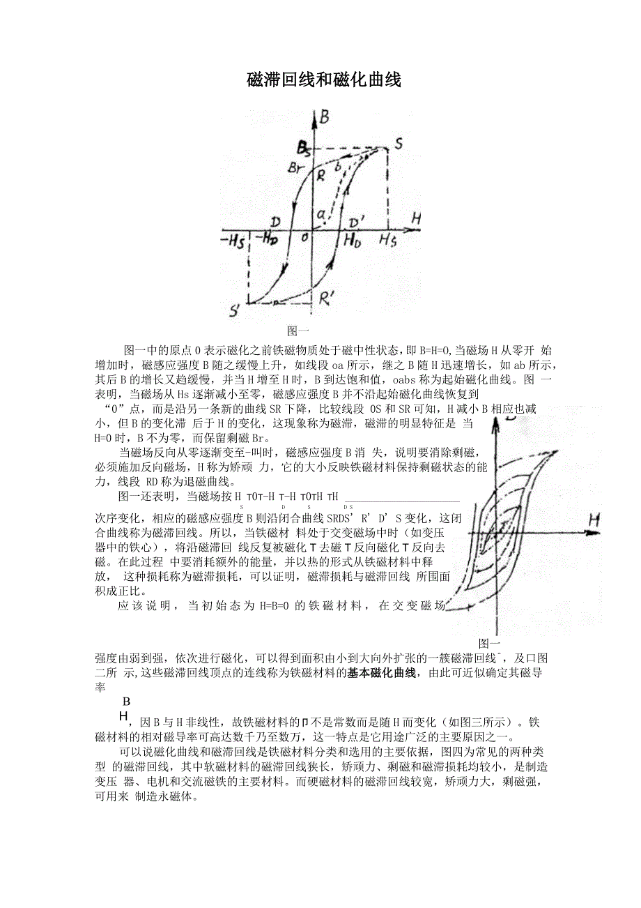 铁磁材料的磁滞回线_第1页
