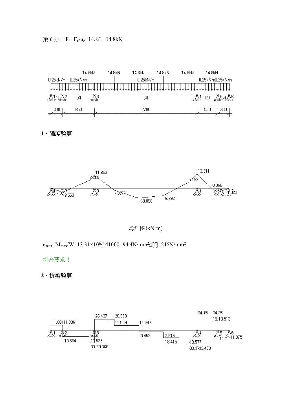 搁置主梁验算计算书_第5页